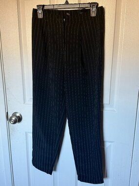 Divided by H&M Pinstripe Tailored Pants High Rise Trousers S